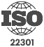 ISO 22301 business continuity management certification logo